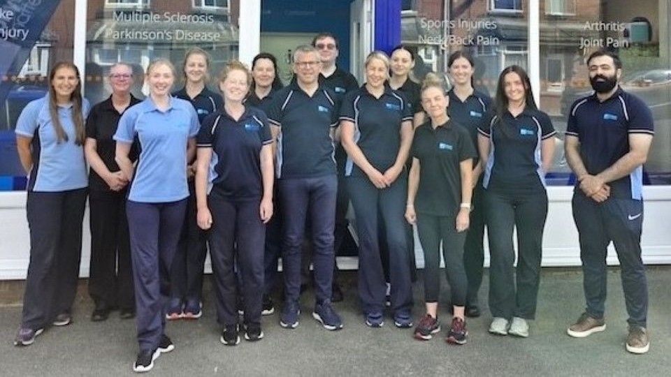 The Physio Matters team, with founder Colin Green (centre), outside the specially adapted premises on Rochdale Road in Royton The Physio Matters team, with founder Colin Green (centre), outside the specially adapted premises on Rochdale Road in Royton