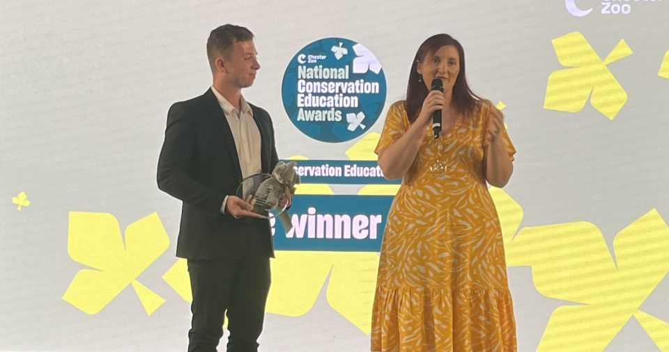 Lisa Lott won the 'Outstanding Conservation Educator' award