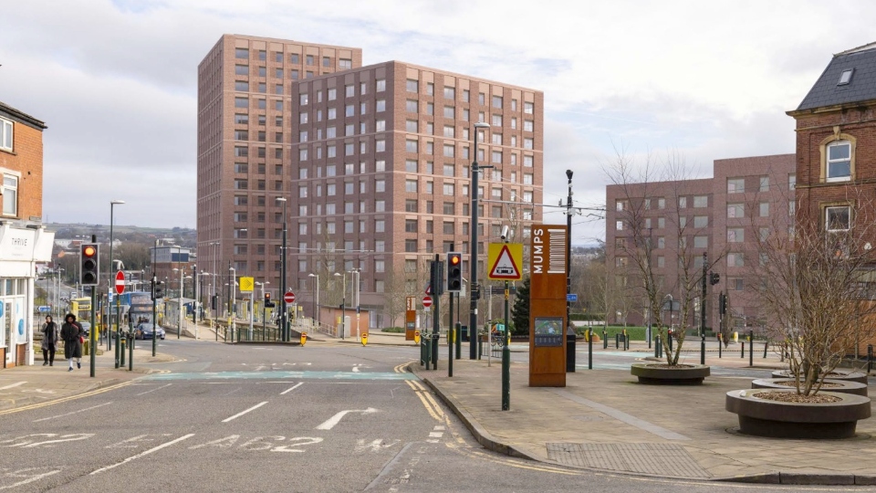 A CGI of the Oldham Muse project at Oldham Mumps. Image courtesy of Muse