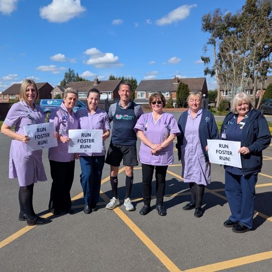 Martin Foster with Dr Kershaws Team 