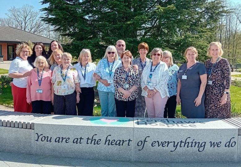 Dementia Hub staff, volunteers, members of Oldham Memory Assessment Unit and Mandy Andrew from Impact 