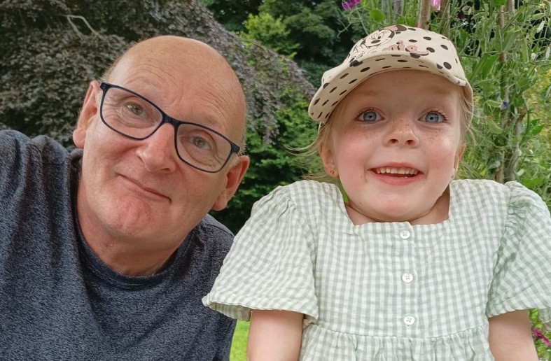 Pippa Johnson with her stepgrandfather