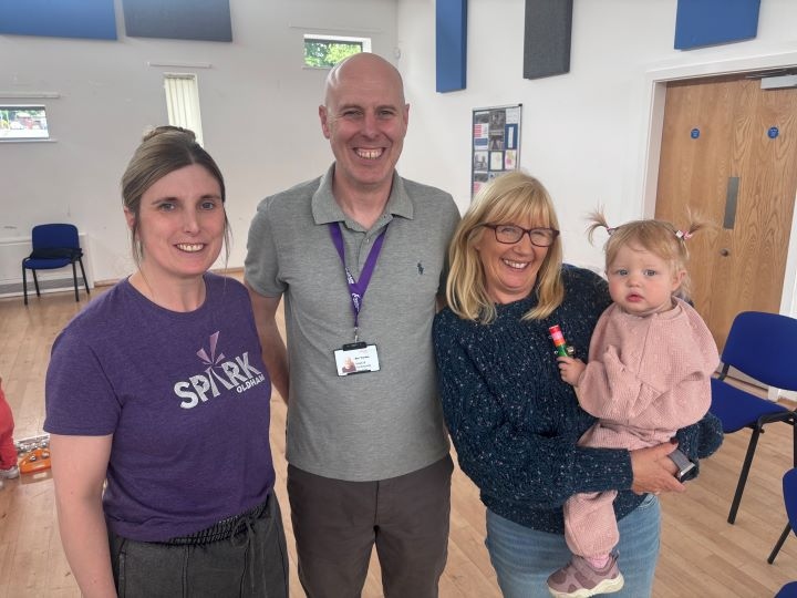 Amy Brierly - Community Manager at Spark Oldham, Ben Thomas - Head of Community Services at FCHO and attendees Julie and Lyra Bardsley