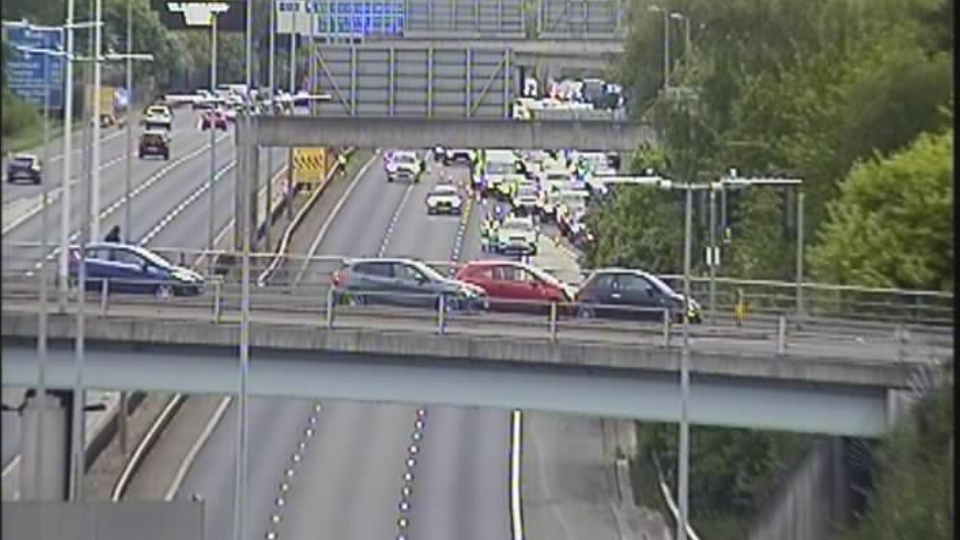 J23 The carriageway closest to the camera is Clockwise