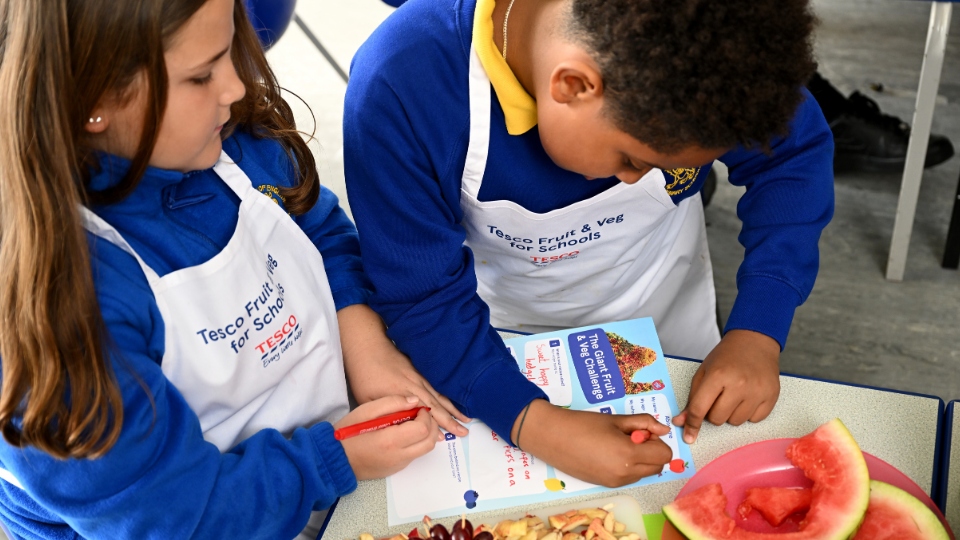 Tesco is expanding its school fruit and veg scheme