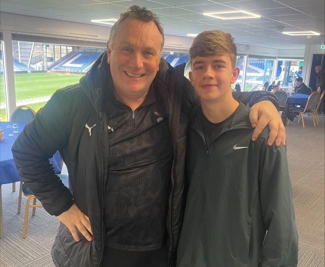 Charlie Price with Mickey Mellon