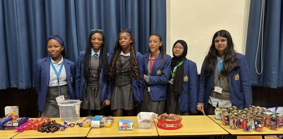 Hulme Grammar students at the Spring Fair 