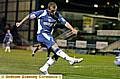 LEWIS bangs in his final goal to take a three-goal tally for the night 