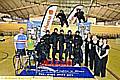 INSP Andy Holmes (standing, first left) with charity officials and fellow participants 