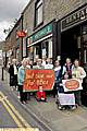 DEMONSTRATION . . . customers of Lees post office make their point 
