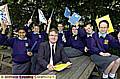 Thorp Primary School celebrates its outstanding Ofsted report. Left to right, Vina Mistry, Ross Whitworth, Peter Royle - head teacher, Sam Matlak, Lauren Birbeck, Jack Hurst, Lauren Hartley. 