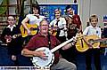 Tom with the musical pupils 