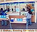 CCTV stills of armed robbery at Barclays Bank in Shaw 