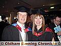 Michael Unsworth Kingfisher School and Sandra Taylor, from Hodgeclough Junior School,