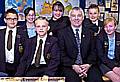 BLUE Coat farewell for deputy head teacher Mike Platt with pupils (from left) Nikie Gaynord, Emily Farrelly, Alex Done, Bethany Wignall, Greg Street and Hayley Bradbury 