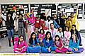 HAVING a ball . . . Year 6 dancers who took part in the celebrations 