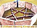 THE pentangle made of bricks 