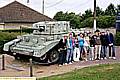 CHECKING out a German T1 tank