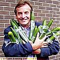 EURO-MP Chris Davies and shrink-wrapped cucumbers 