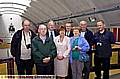 IN the swim . . . (from left) Arthur Chorley, James Travis, Councillor Brian Lord, Veronica Jackson, historical society chairman Mark Johnson, Lynda Shaw, Michael Lawson and librarian Steve Corbley 