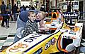 CLAIRE O’TOOLE and three-year-old Joshua take a look 