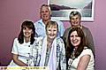 HELPING hands . . . (from left) therapist Karen Sykes, volunteer Brian Sandiford, patient Julia Clegg, volunteer Shirley Ryder and Angela Godfrey, counsellor and therapist 