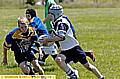Adam Howard (Counthill, left) and Dom Elkin (Saddleworth) in action. 