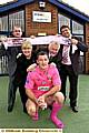 LEFT to right, back: Roughyeds chairman Bill Quinn, chief executive Chris Hamilton. Middle: Judi Hibbert (fund raising co-ordinator Genesis Appeal), Brian Hurst (appeals co-ordinator Dr Kershaw’s). Front: Skipper Rob Roberts.