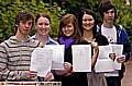 MAKING the grade . . . Our Lady’s students (from left) Luke Barrett, Rachel Lamb, Jane Kinsella, Lauren Charnock and Andrew Charlesworth show off their outstanding results Picture: DARREN ROBINSON 