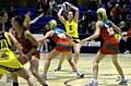 Jade Clarke sets up a Northern Thunder attack. 