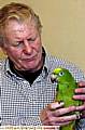Melvyn Jones with a parrot similar to the one that’s missing 
