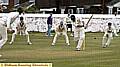 THE Greenfield slip cordon waits as Moorside skipper Francis Sutherland tries to work the ball away.