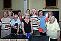 ANYONE for table tennis . . . Bessie Furness (above, right) and other members get active 
