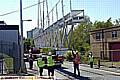 A precision operation saw the bridge lowered on to a lorry in preparation for for its cross-border journey 