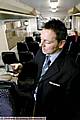 TRAINING SESSION . . . Conductor Steven Lewis using his new Blackberry handset in York 
