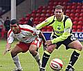 Sean Gregan (right) hoping for a new deal. 