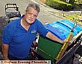 ANGRY . . . Landscape gardener Ken Reece 