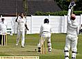 NOT THIS TIME: Clifton batsman Ichira Yahathugoda lives to fight another day despite an appeal from Crompton wicketkeeper Dane Fletcher, 


