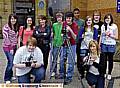 GOING for gold . . . media and film studies (back, from left) Frances White, Jennifer Smith, Deanna Smith, Andrew Turner, David Barker, Oliver Wellington, Emma O’Neill, Rebecca Warrior and Mary Smith. Front: Sean Meakin-Bolderston and Georgina Shaw 

