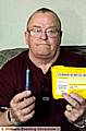 Thomas Eastham . . . waste worries of bin full of needles 
