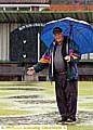 FRIDAY’S torrential rain ended hopes of play in the Evening Chronicle Bowls Handicap, leaving bowls tournament entrant Alf Smallwood to inspect a waterlogged green at Royton.