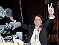 VICTORY . . . BNP leader Nick Griffin Picture by CHRIS SUNDERLAND 