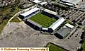 HOUSING plan . . . the Boundary Park site (seen here before the demolition of the New Start Mortgages Stand) could be replaced by housing 