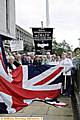Peterloo anniversary walk ,the Mayor Jim Mcardle and Mayoress Kay Knox raise the flag at the Civic Centre. 