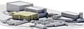 AN artist’s impression of how the JD Williams warehouse will look at the Lilac Mill complex 