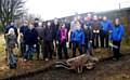 GET STUCK IN: Volunteers and Groundwork staff start work 