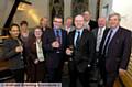 SPECIAL guest . . . Phil Woolas and Liam Byrne (front, centre) with (from left) Vita Field, Joan Woodfine, Maureen Price, Julia Ruddy, Chris Ruddy , Adrian Alexander, Peter Dean and John Battye 