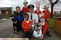 Pictured (back, from the left), Mike Dewar with Anna, Nicholas Foy, Peter Stevenson, Leah Gibbons and Erin Clarke-Gledhill. Front: Gabriel Belibi and Barney Garlick. 