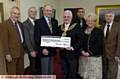 Pictured (from left): Rotarian Colin Higgins, Rotarian Frank Murphy, Rotary President Phillip Hibbert, the Mayor of Oldham, Councillor Jim McArdle, Youth Mayor Mohammed Adil, Mayoress Councillor Kay Knox and Rotarian Cyril Hall. 