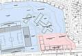 FUTURE vision . . . where the health centre and flats would be situated 